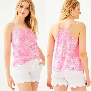 NWT Lilly Pulitzer Dusk Strappy Silk Cami Tank